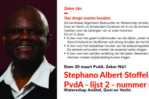 Flyer Stephano Stoffel – Waterschap Amstel, Gooi en Vecht